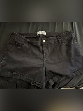 Hollister Women's Black Denim Cutoff Shorts
